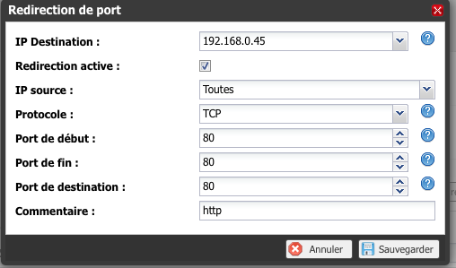 Freebox Redirection de Port